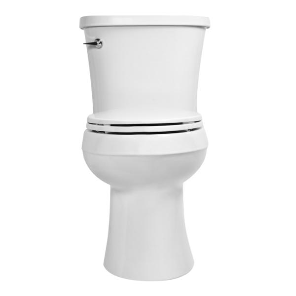 SANITARIO DE DOS PIEZAS GLEAM ALARGADO 4.8 L BLANCO ALTURA CONFORTABLE