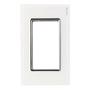 PLACA PARA 3 MÓDULOS CRISTAL TEMPLADO BLANCO