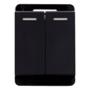 INTERRUPTOR DOBLE SENCILLO DE 1/2 PULGADA NEGRO