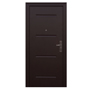 PUERTA EXTERIOR DE SEGURIDAD 11 PASADORES 95 X 213 CM IZQUIERDA CHOCOLATE MATE