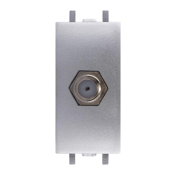 TOMA TV TIPO COAXIAL DE 1 MÓDULO GRIS TITANIO MATE