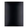 PLACA CIEGA DE PARED NEGRO CARBONCILLO