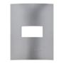 PLACA DE PARED DE 1 MÓDULO GRIS TITANIO MATE