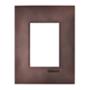 PLACA DE PARED DE 3 MÓDULOS GUNMETAL