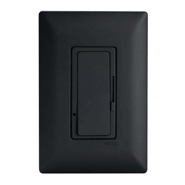 ATENUADOR DE LUZ LED CON PLACA DE PARED INCLUIDA NEGRO