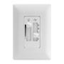 CONTROL DE VENTILADOR Y LUZ CON PLACA DE PARED INCLUIDA BLANCO