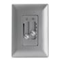 CONTROL DE VENTILADOR Y LUZ CON PLACA DE PARED INCLUIDA PLATA