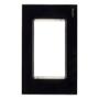PLACA PARA 3 MÓDULOS CRISTAL TEMPLADO NEGRO