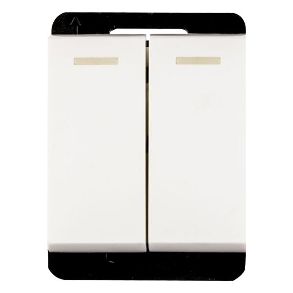 INTERRUPTOR SENCILLO DOBLE 1/2 PULGADA BLANCO