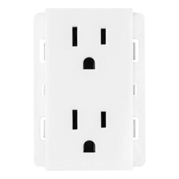 CONTACTO DÚPLEX 3/3 DE PULGADA BLANCO LEVITON