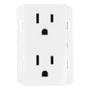 CONTACTO DÚPLEX 3/3 DE PULGADA BLANCO LEVITON
