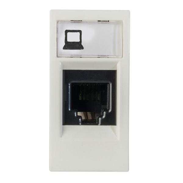 TOMA DE CÓMPUTO TIPO RJ45 DE 1 MÓDULO BLANCO