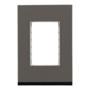 PLACA DECORATIVA DE 3 MÓDULOS RESINA GRIS