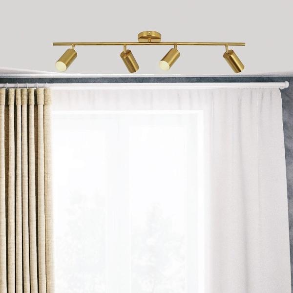 LÁMPARA DE TECHO LED TIPO RIEL 39" 16 W DORADA