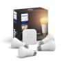 FOCOS INTELIGENTES PHILIPS HUE KIT DE INICIO LUZ FRÍA A CÁLIDA 4PACK + HUE BRIDGE
