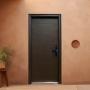 PUERTA EXTERIOR DE SEGURIDAD 13 PASADORES CON CERRADURA DIGITAL 96 X 213 CM IZQUIERDA TIPO MADERA