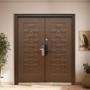 PUERTA EXTERIOR DE SEGURIDAD DOBLE 18 PASADORES CERRADURA DIGITAL 180 X 213 CM DERECHA/IZQUIERDA