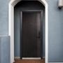 PUERTA EXTERIOR DE SEGURIDAD 13 PASADORES CON CERRADURA DIGITAL 96 X 213 CM IZQUIERDA NEGRO