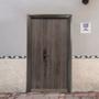 PUERTA EXTERIOR DE SEGURIDAD CON FIJO 15 PASADORES CERRADURA DIGITAL 120 X 213 CM DERECHA GRIS