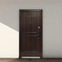 PUERTA EXTERIOR DE SEGURIDAD 16 PASADORES CERRADURA DIGITAL 96 X 213 CM IZQUIERDA NOGAL