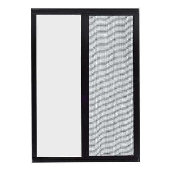 VENTANA CORREDIZA DE ALUMINIO 60 X 90CM IZQUIERDA A DERECHA CHOCOLATE