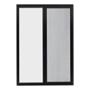 VENTANA CORREDIZA DE ALUMINIO 60 X 90CM IZQUIERDA A DERECHA CHOCOLATE