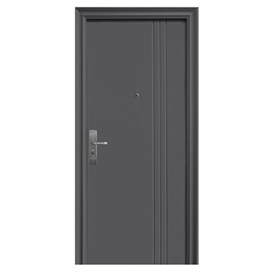 PUERTA EXTERIOR DE SEGURIDAD 10 PASADORES 95 X 213 CM DERECHA GRIS OXFORD MATE