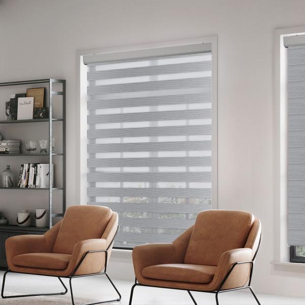 PERSIANA PREMIUM ENROLLABLE DUO BLACKOUT FULL CASSETTE 140X220 CM GRIS