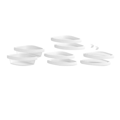 KIT DE REPISAS PARA DUCHA STERLING STORE 10 PIEZAS PLÁSTICO BLANCO