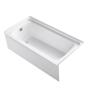 TINA DE BAÑO ENSEMBLE EMPOTRABLE 167 L RECTANGULAR SIN HIDROMASAJE