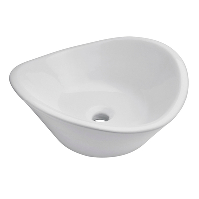 OVALÍN PARA BAÑO DE SOBREPONER BLANCO OVALADO 42.8 X 42.5 X 18.1 CM SIN REBOSADERO