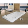 TINA DE BAÑO ART DECO DE LUJO DE SOBREPONER 240 L RECTANGULAR CON HIDROMASAJE