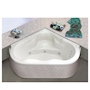 TINA DE BAÑO VOLGA ESQUINERA 220 L TRIANGULAR CON HIDROMASAJE