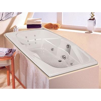 TINA DE BAÑO DARIEN DE SOBREPONER 130 L RECTANGULAR CON HIDROMASAJE
