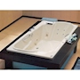 TINA DE BAÑO DOUBLE DE LUJO DE SOBREPONER 240 L RECTANGULAR CON HIDROMASAJE