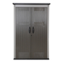 COBERTIZO DE ALMACENAMIENTO PARA EXTERIOR VERTICAL RESINA 4 X 2.5 PIES MARRON/GRIS/BEIGE