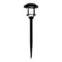 LUZ SOLAR PARA JARDÍN TIPO ESTACA CON ENCENDIDO AUTOMÁTICO 0.15 W NEGRO MATE 1 PIEZA