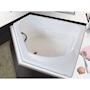 TINA DE BAÑO CORNER ESQUINERA 190 L TRIANGULAR SIN HIDROMASAJE