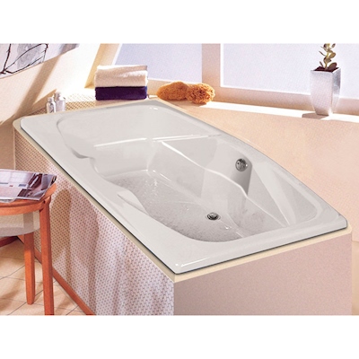 TINA DE BAÑO DARIEN DE SOBREPONER 130 L RECTANGULAR SIN HIDROMASAJE
