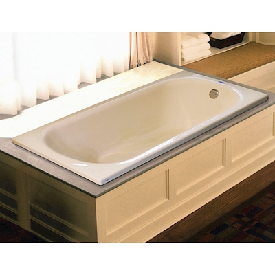 TINA DE BAÑO LEYTE DE SOBREPONER 160 L RECTANGULAR SIN HIDROMASAJE