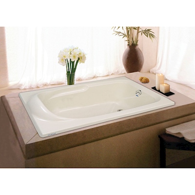 TINA DE BAÑO MARAJO DE SOBREPONER 90 L RECTANGULAR SIN HIDROMASAJE