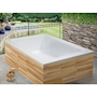 TINA DE BAÑO STAR DE SOBREPONER 240 L RECTANGULAR SIN HIDROMASAJE