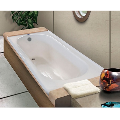 TINA DE BAÑO SOPHIE DE SOBREPONER 120 L RECTANGULAR SIN HIDROMASAJE
