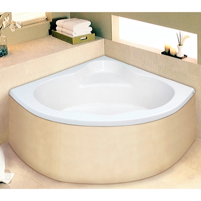 TINA DE BAÑO CEBELES ESQUINERA 210 L TRIANGULAR SIN HIDROMASAJE
