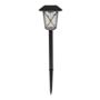 LUZ SOLAR PARA JARDÍN TIPO ESTACA CON ENCENDIDO AUTOMÁTICO 1 W NEGRO MATE 6 PIEZAS