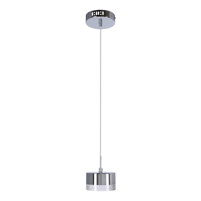 LÁMPARA COLGANTE MILAN PLATA DE 1 LUZ LED