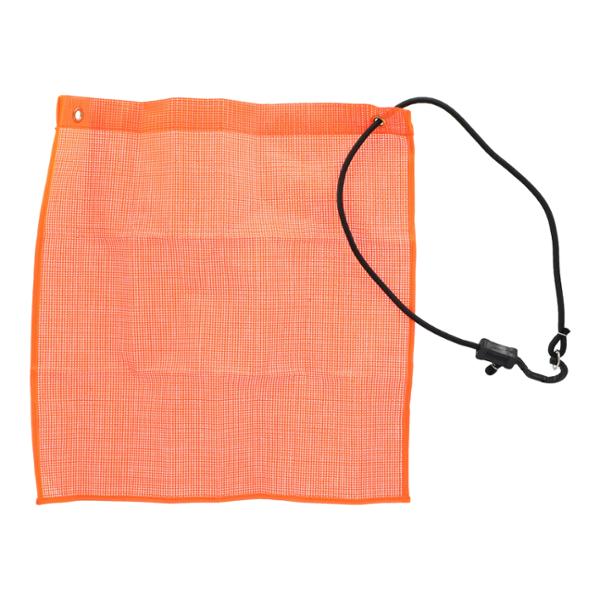 BANDERA DE SEGURIDAD ELÁSTICA 137.4 X 46 CM NARANJA