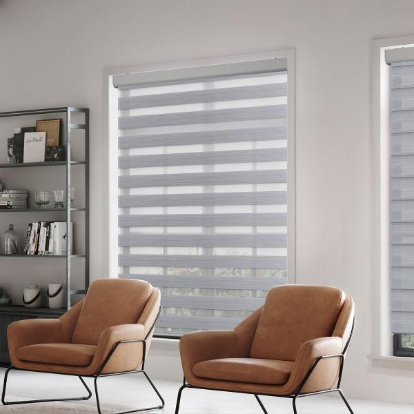 PERSIANA PREMIUM ENROLLABLE DUO TRASLUCIDA FULL CASSETTE 120X220 CM GRIS