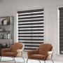 PERSIANA PREMIUM ENROLLABLE DUO TRASLUCIDA FULL CASSETTE 200X220 CM CHOCOLATE