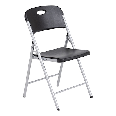 SILLA PLEGABLE 84 CM METAL NEGRO